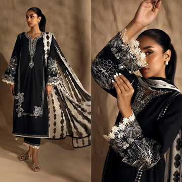 Sapphire SS-713 Dhanak Embroidered 3pc WT